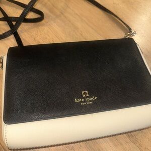 Kate Spade Black and White Crossbody Bag